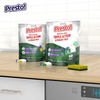 Presto! Triple Action Dishwasher Pacs (70-Count)