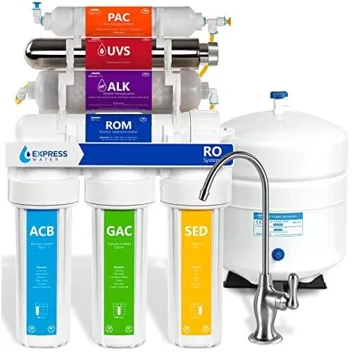 Express Water 100 GPD Reverse Osmosis Alkaline Ultraviolet Water Filtration System