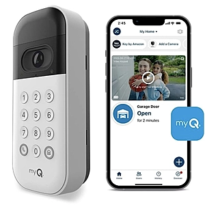 myQ Smart Garage Video Keypad with camera, wifi, and smartphone control. Amazon