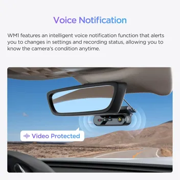 WM1 Wi-Fi GPS 2K 1440P Smart Dash Cam