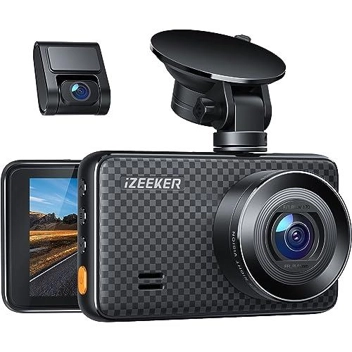 iZeeker GD500 1440p Front + 1080p Rear Dual Dash Cam w/ 3" IPS Screen