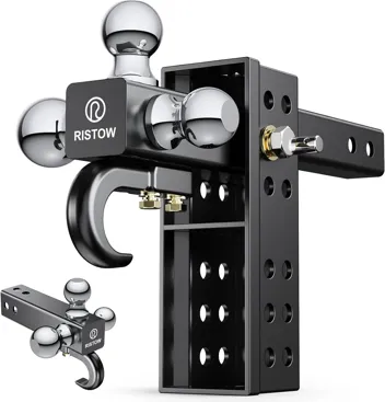 Ristow Triple Ball Adjustable Trailer Hitch (Tows up to 18K lbs)