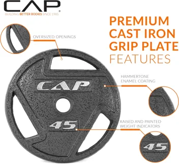 CAP Barbell Olympic Grip Weight Plate Collection