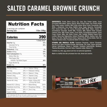 MET-Rx 3.2oz Peanut Butter Protein Plus Bar (9-Count)