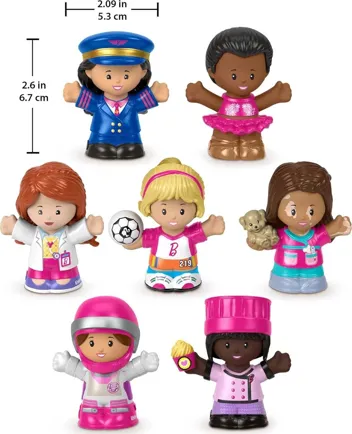 6-Piece Little People Toddler Barbie Figure Set or on Orders 325