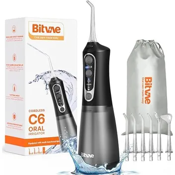 C6 3-Mode Cordless Water Dental Flosser with 6 Jet Tips