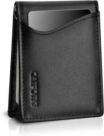 Kaifong RFID Blocking Slim Wallet w/ Money Clip