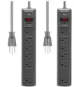 6-Outlet 1200J Surge Protector Power Strip