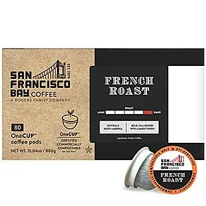 [S&S]: 80-Count San Francisco Bay K-Cup Coffee Pods (French Roast) (20¢ / pod)