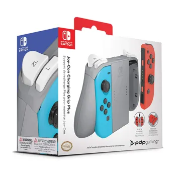 PDP Switch JoyCon Grip with Charger (Red/Blue)