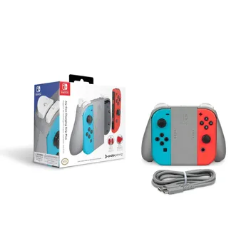 PDP Switch JoyCon Grip with Charger (Red/Blue)