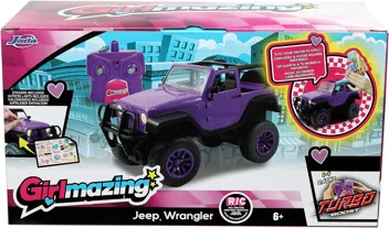 Jada Toys Girlmazing Jeep Wrangler Radio Control Vehicle (Purple)