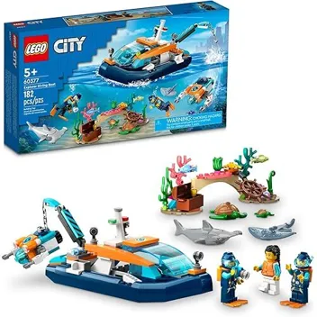 City Explorer Diving Boat 60377 Ocean Building Toy (182-Piece)