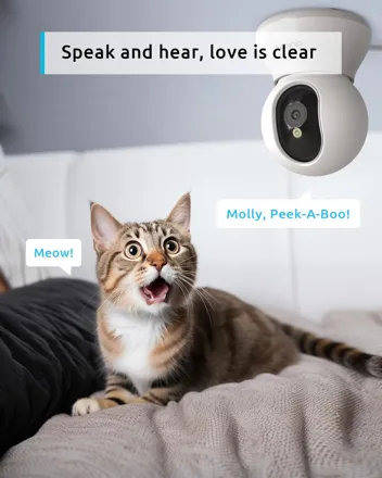 blurams Pet Camera 2K, 360° Indoor Security Camera w/ Prime