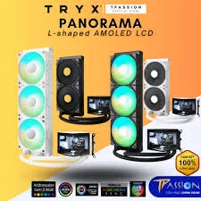 TRYX Panorama L-Shape AMOLED AIO Cooler 360mm ARGB