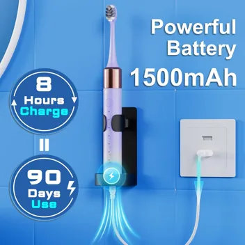 42,000VPM 15-Mode Sonic Electric Toothbrush with 10x Brushheads
