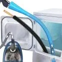 Sealegend 2-Piece Dryer Vent Cleaner Kit w/ Vacuum Hose Attachment (Blue/Deep Blue)