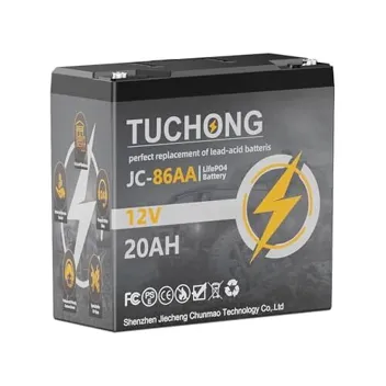 Tuchong 12V 20Ah LiFePO4 Lithium Battery (5000+ Cycles)