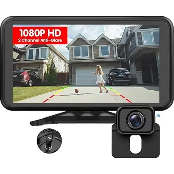 Foxpark W11 4.8" Display 1080p Wireless Backup Camera Kit (For SUV, Trucks)