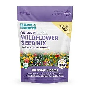 Back to the Roots Organic Wildflower Mix (Rainbow Blooms)