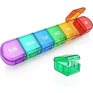 7 Day Pill Organizer - Rainbow