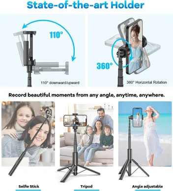 Gahenwo 60" Phone Tripod & Selfie Stick w/ Remote