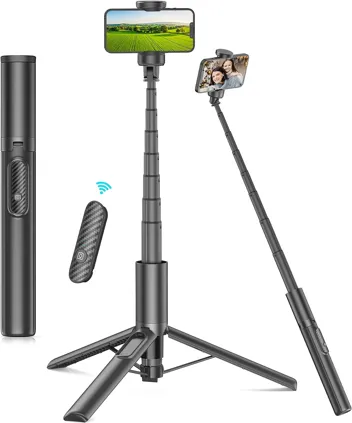 Gahenwo 60" Phone Tripod & Selfie Stick w/ Remote