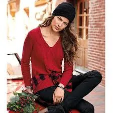 Chaps V-Neck Sweater