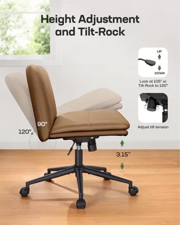 Marsail Armless-Office Desk Chair