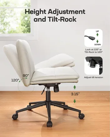 Marsail Armless-Office Desk Chair