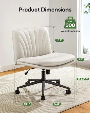 Marsail Armless-Office Desk Chair