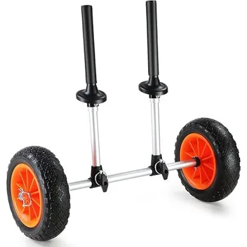 280lb Capcity Sit-on-Top Kayak Cart Dolly with 10" Solid Tires