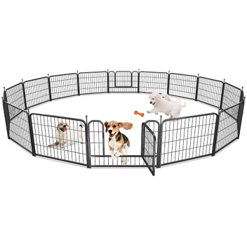 PawGiant 24" Tall Heavy Duty Pet Fence Playpen (16 panels)