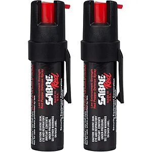 0.67-Oz SABRE RED Compact Pepper Spray (Black)