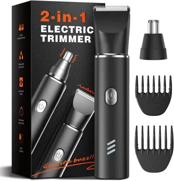 Reyoll 2-in-1 Ceramic Blade Nose & Body Hair Trimmer