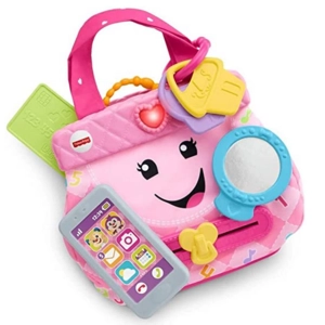 6-Piece Fisher-Price Laugh and Learn My Smart Purse Musical Baby Toy Set (Pink)