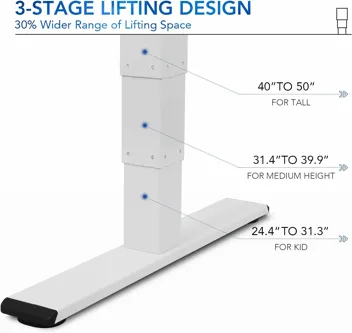 Flexispot Dual Motor Pro 3 Stages Electric Standing Desk Frame