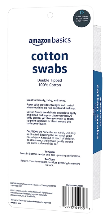 Cotton Swabs, 500ct