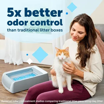 Self-Cleaning Cat Litter Box with Hood