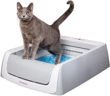 Self-Cleaning Cat Litter Box with Hood