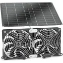 30W Solar Ventilation Fan Kit (2x 4.7" Fans)