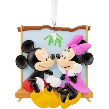 Disney Mickey & Minnie on Swing Christmas Ornament