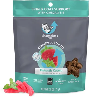 Shameless Pets Digestive Health Catnip Chicken Crunchy Cat Treats