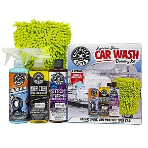 Supreme Shine Car Wash Detailing Kit 4-Count Car Exterior Wash/Wax YMM