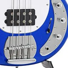 SB4 4-String Electric Bass Guitar Cobra Blue