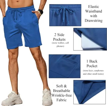 Coofandy 8" Sweat Shorts