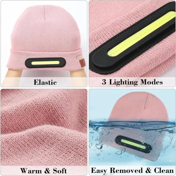 Rancovy Beanie with USB-Rechargeable LED Light