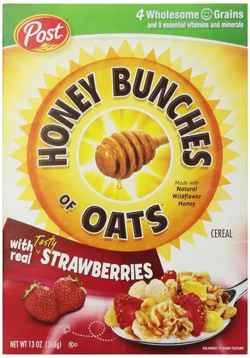 Honey Bunches of Oats with Strawberries Breakfast Cereal