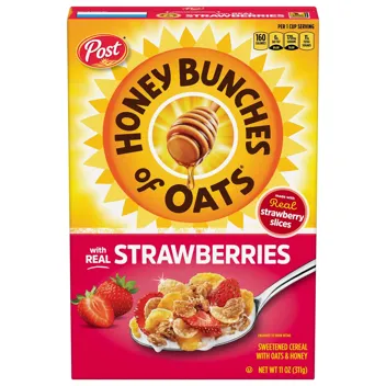 Honey Bunches of Oats with Strawberries Breakfast Cereal