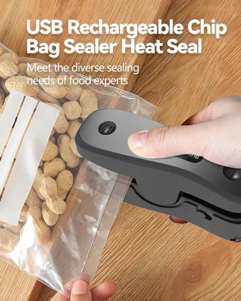 NEATEST Mini Bag Sealer Rechargeable 2-in-1 Bag Sealer